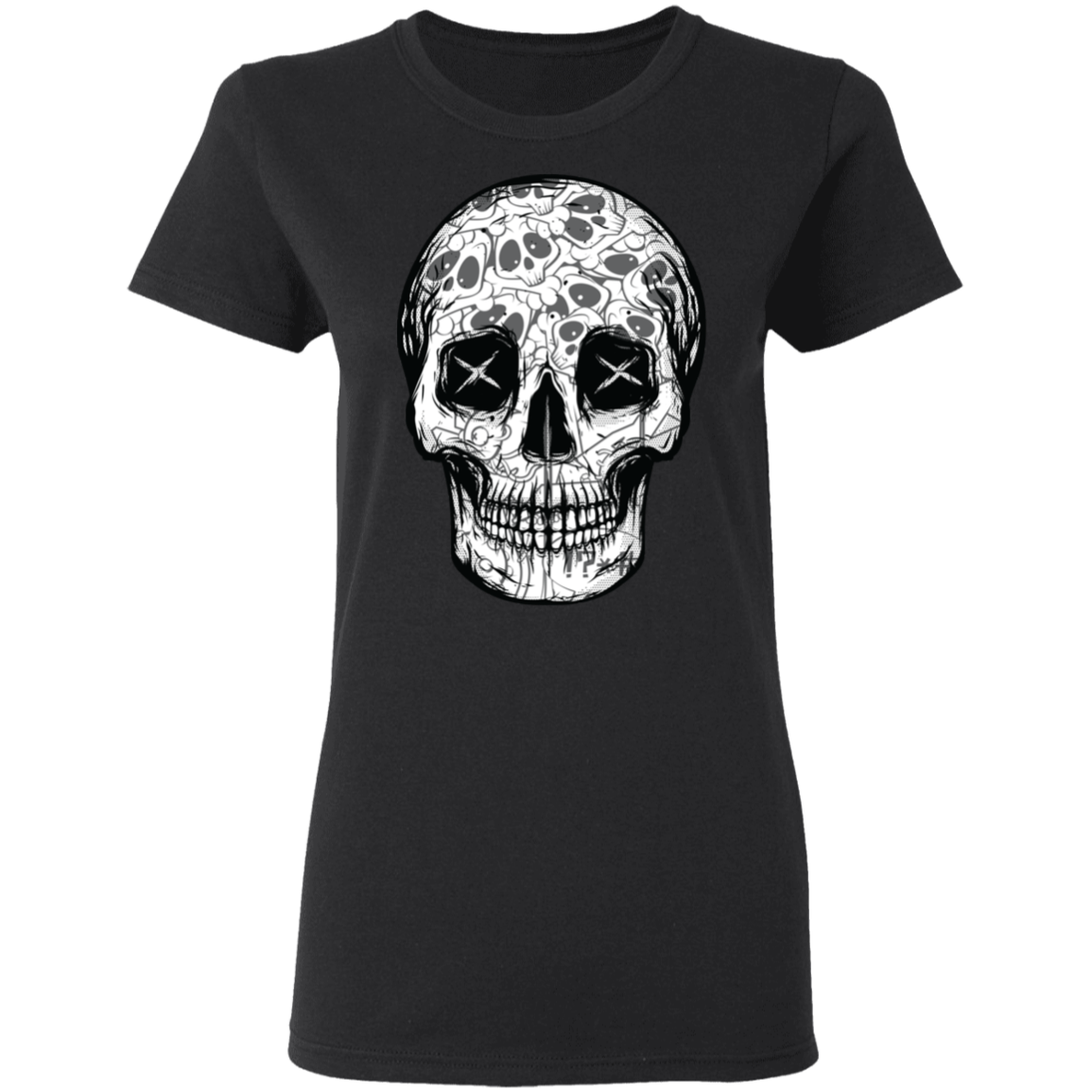 "SKULL HEADS" Ladies' 5.3 oz. T-Shirt