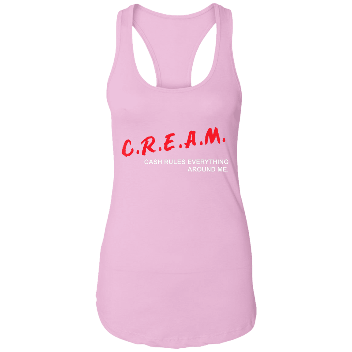 "CREAM" Ladies Ideal Racerback Tank