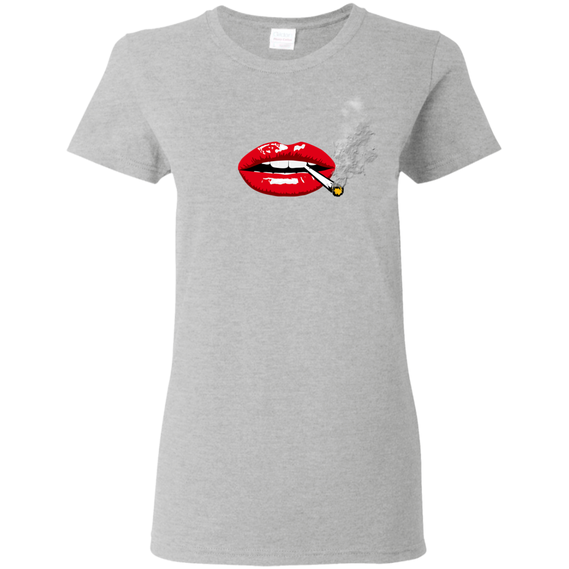 "SEXY LIPS Ladies' 5.3 oz. T-Shirt