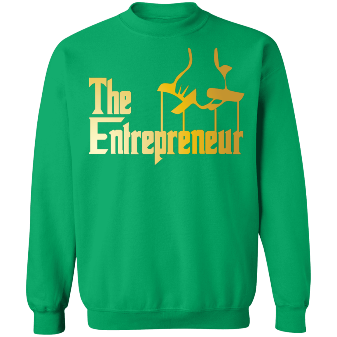 "HANDS OF AN ENTREPRENEUR" Crewneck Pullover Sweatshirt  8 oz.