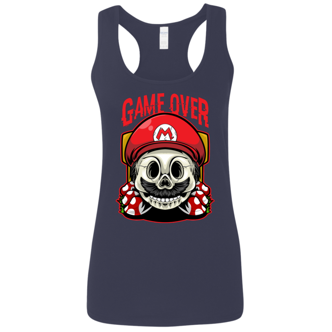 "GAME OVER" Ladies' Softstyle Racerback Tank