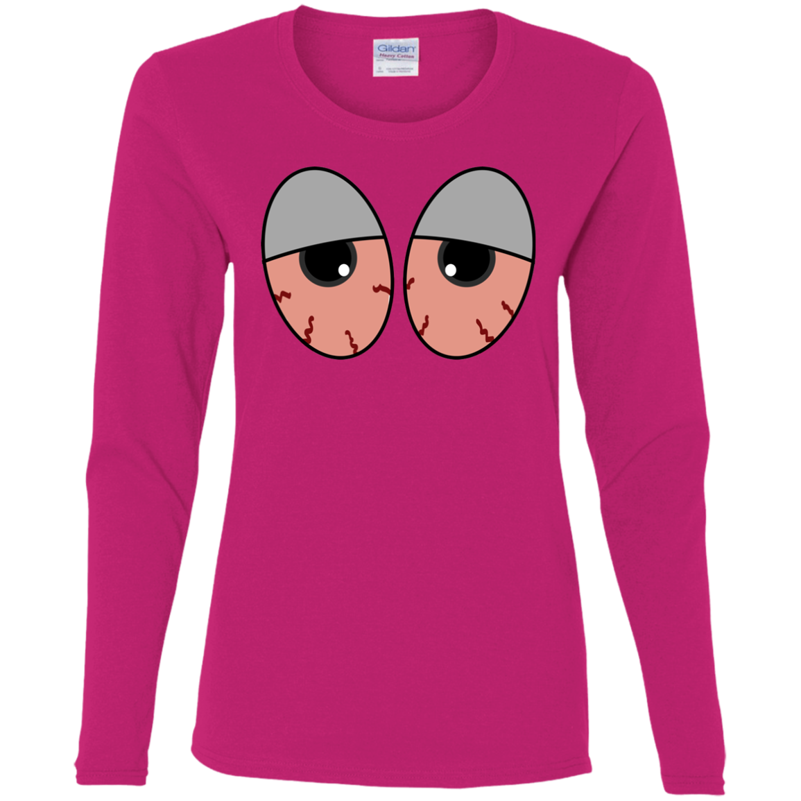 "RED EYES" Ladies' Cotton LS T-Shirt