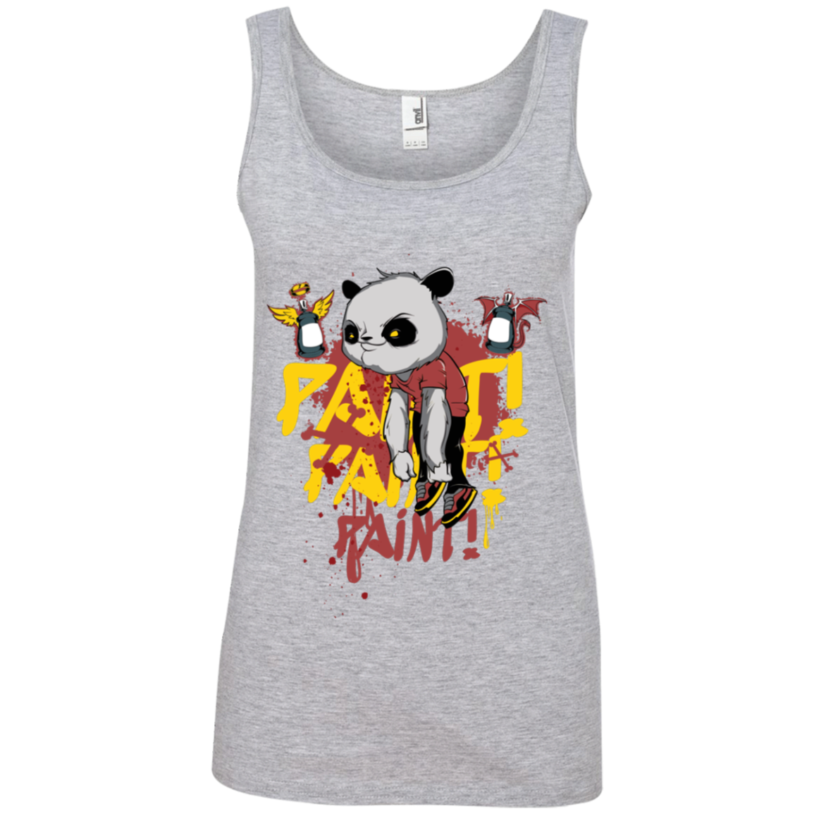 "PAINT PAINT PAINT" Ladies' 100% Ringspun Cotton Tank Top