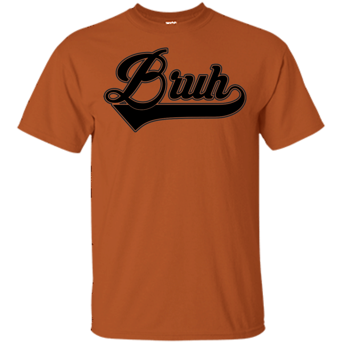 "BRUH" Youth Ultra Cotton T-Shirt in black print