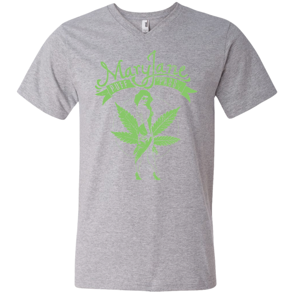 "MARY JANE" Men's Printed V-Neck T-Shirt