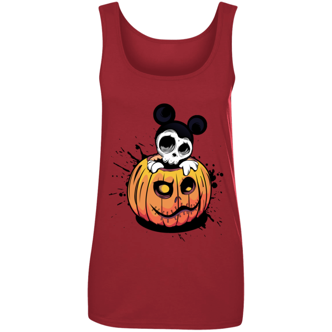 "HALLOWEEN MICKEY" Ladies' 100% Ringspun Cotton Tank Top