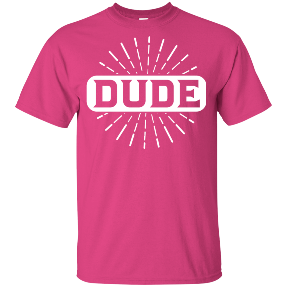 "DUDE" Youth Ultra Cotton T-Shirt in white print