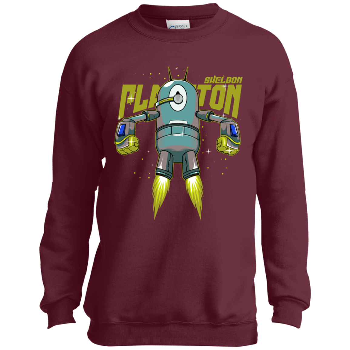 "PLANKTON" Youth Crewneck Sweatshirt