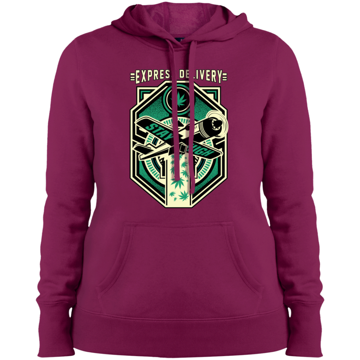 "EXPRESS DELIVERY" Ladies' Pullover Hooded Sweatshirt