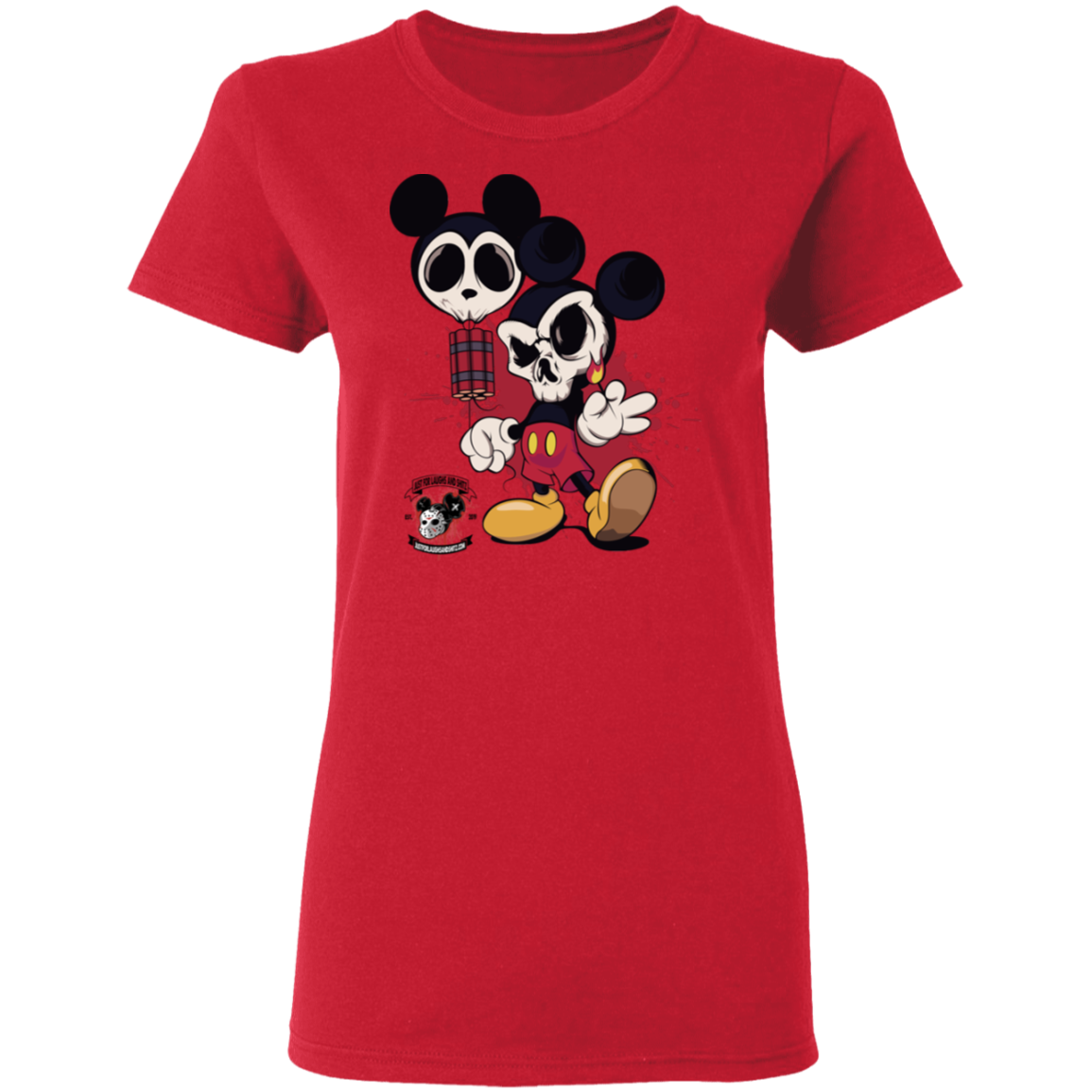 "MICKEY GO BOOM" Ladies' 5.3 oz. T-Shirt