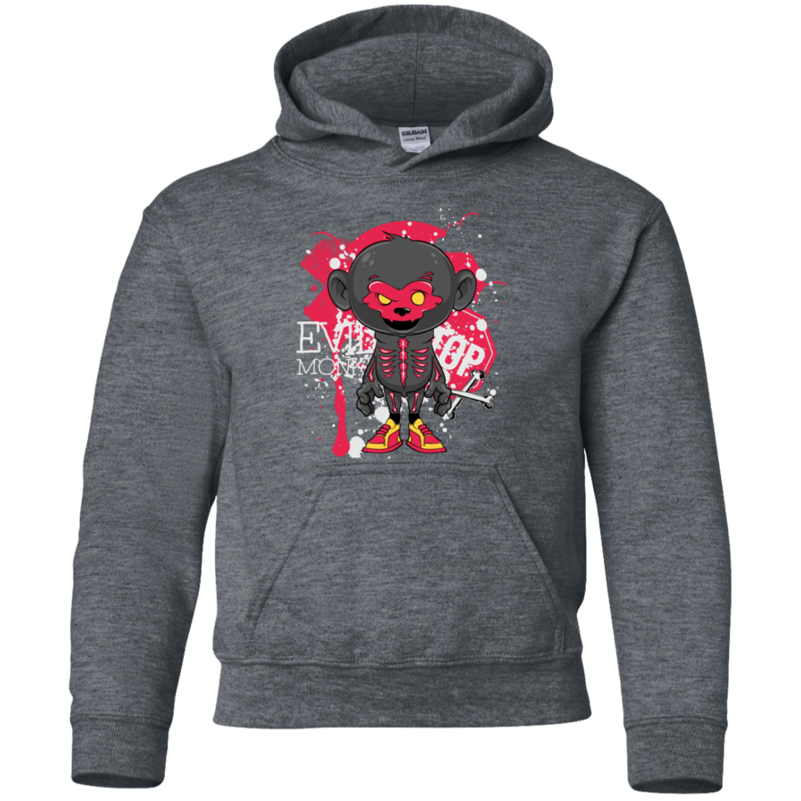 "EVIL MONKEY" Youth Pullover Hoodie