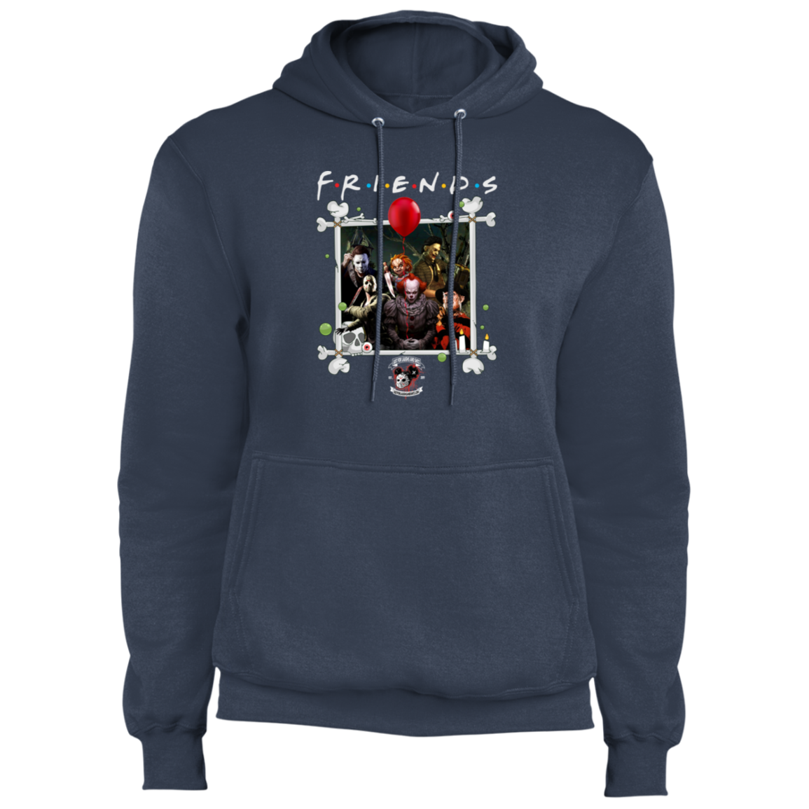 "FRIENDS IN HORROR" Core Fleece Pullover Hoodie