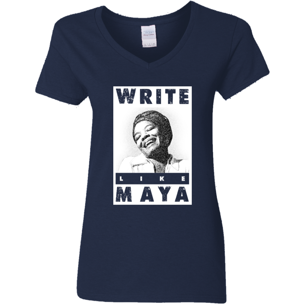 "LIKE MAYA" Ladies' 5.3 oz. V-Neck T-Shirt