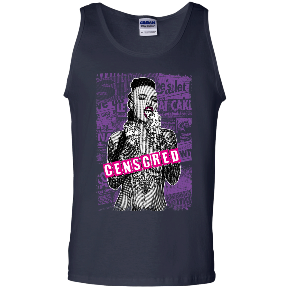 "CENSORED" 100% Cotton Tank Top