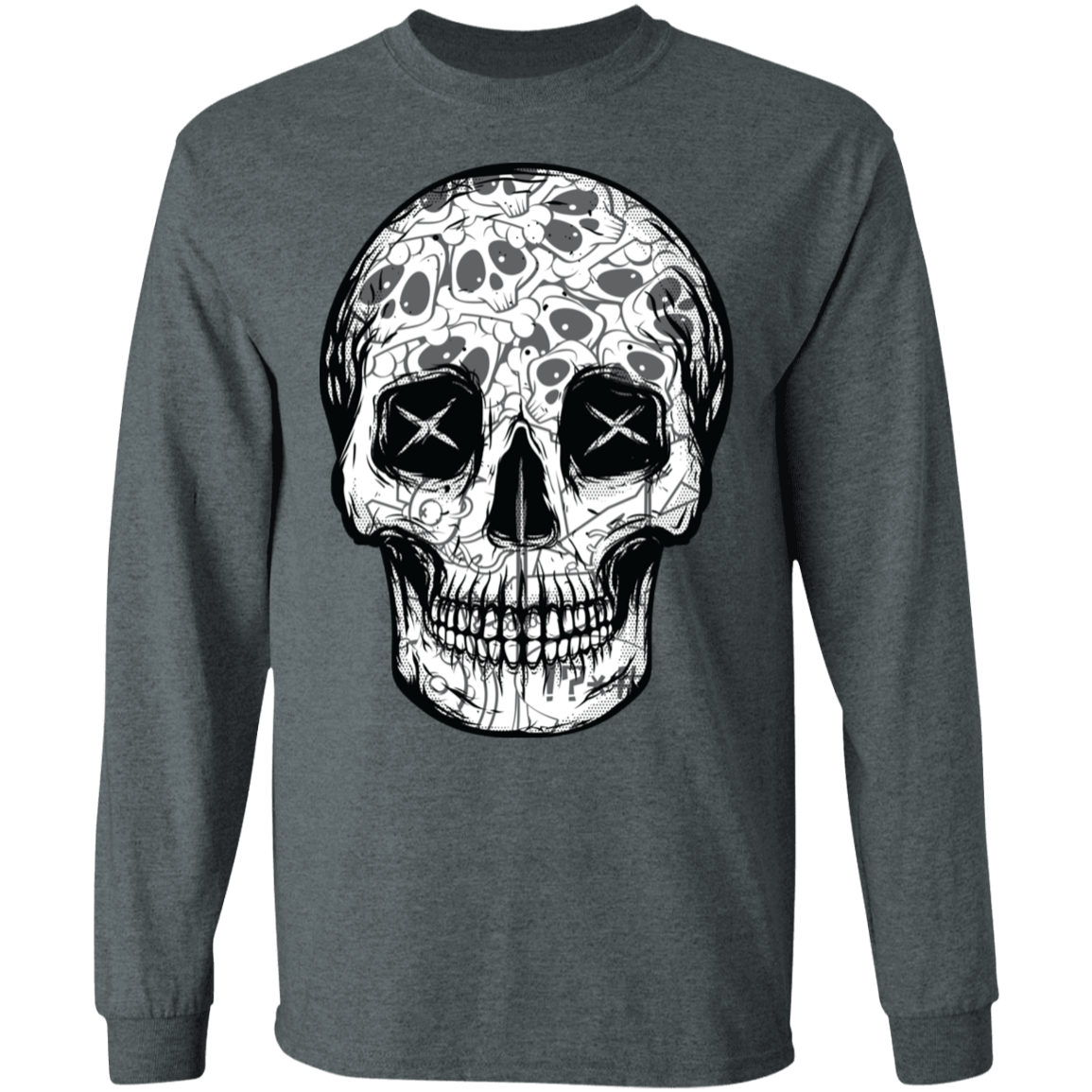 "SKULL HEADS" LS Ultra Cotton T-Shirt