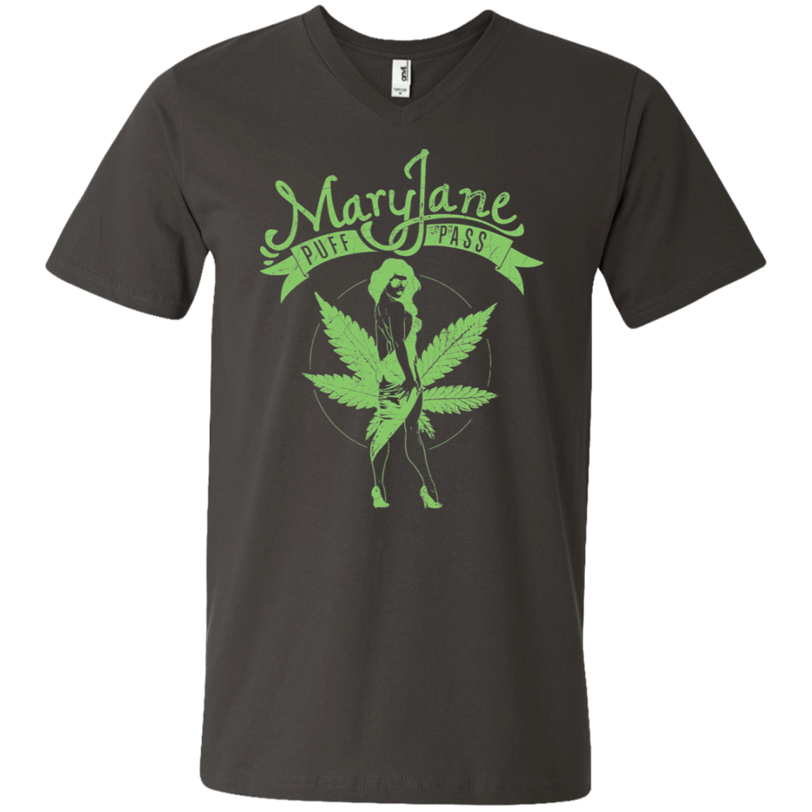 "MARY JANE" Men's Printed V-Neck T-Shirt