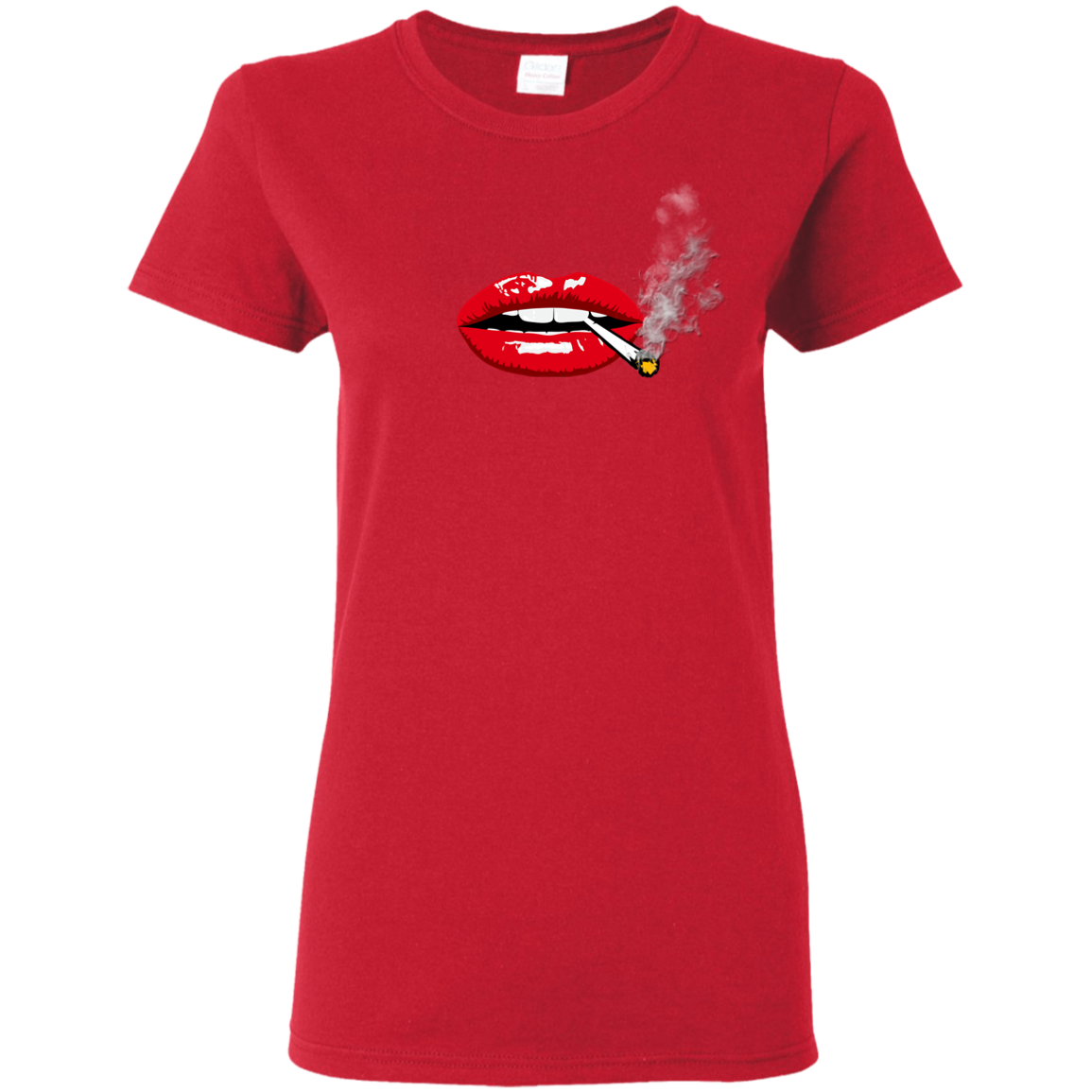 "SEXY LIPS Ladies' 5.3 oz. T-Shirt