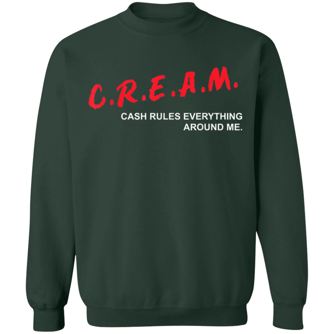 "CREAM" Crewneck Pullover Sweatshirt