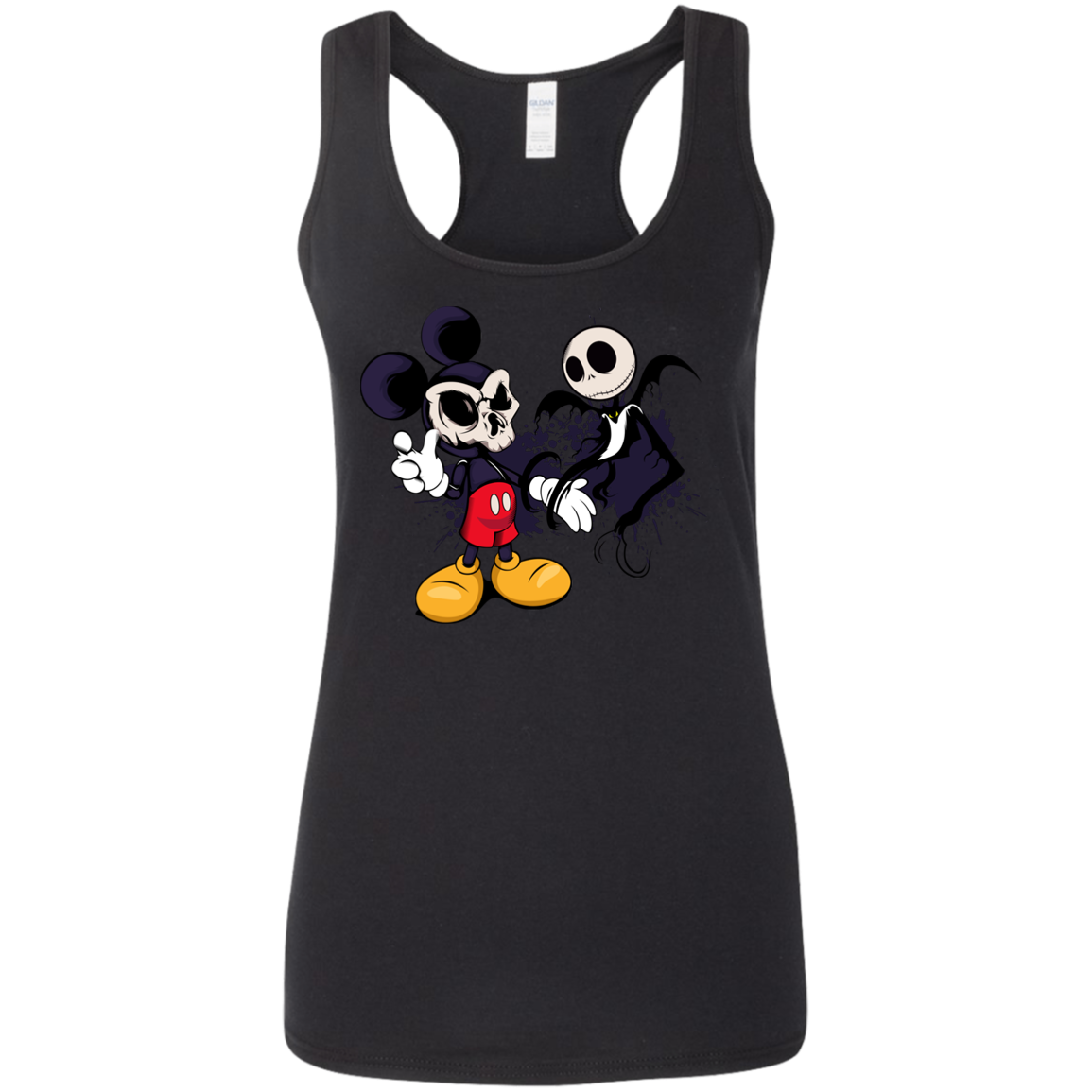 "NIGHTMARE MICKEY" Ladies' Softstyle Racerback Tank