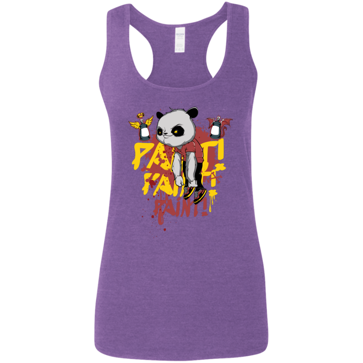 "PAINT PAINT PAINT" Ladies' Softstyle Racerback Tank