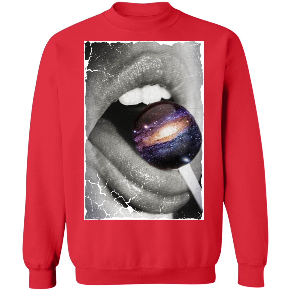 "GALACTIC TASTE" Crewneck Pullover Sweatshirt  8 oz.