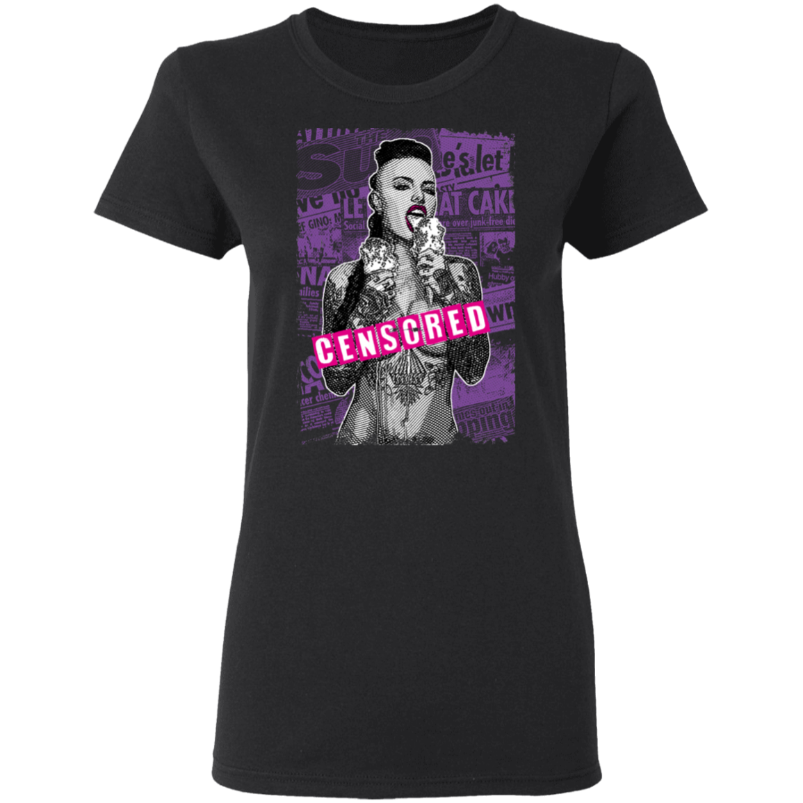 "CENSORED" Ladies' 5.3 oz. T-Shirt