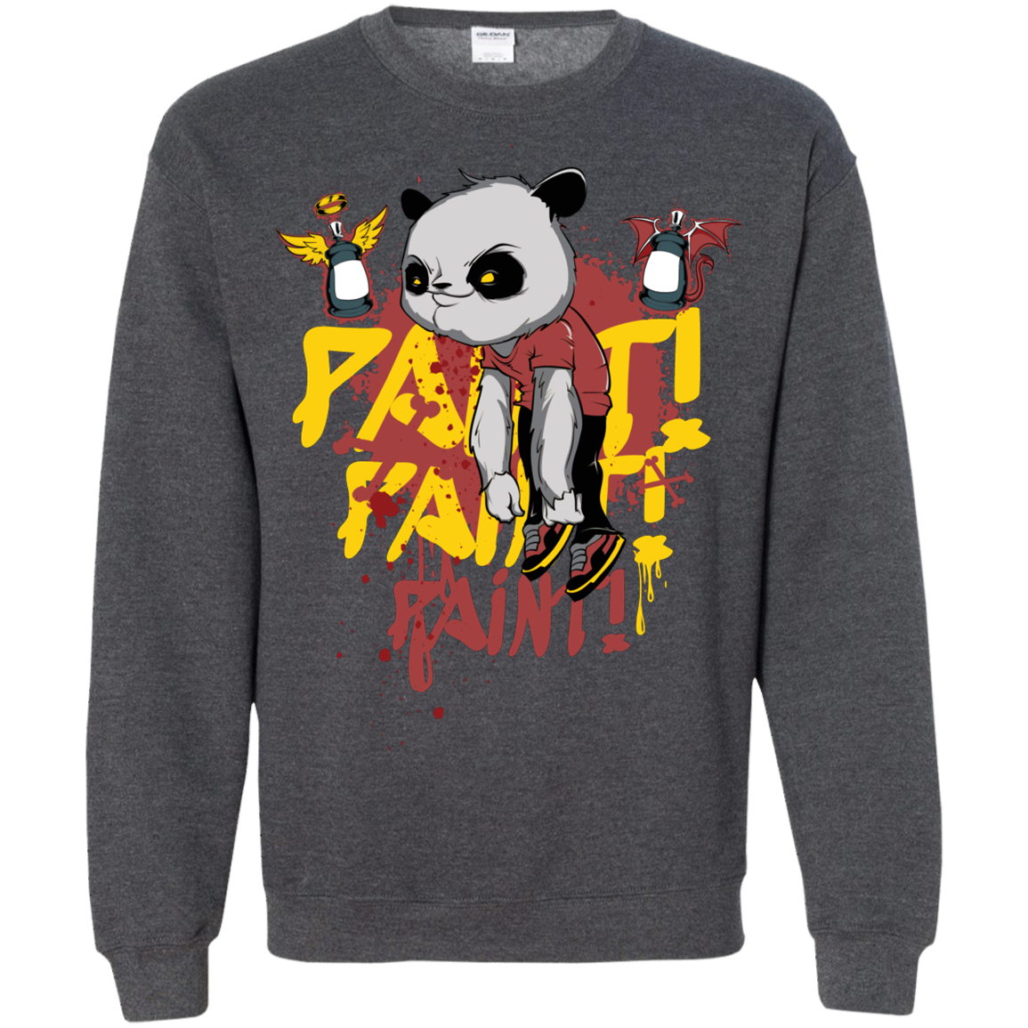 "PAINT PAINT PAINT" Crewneck Pullover Sweatshirt  8 oz.