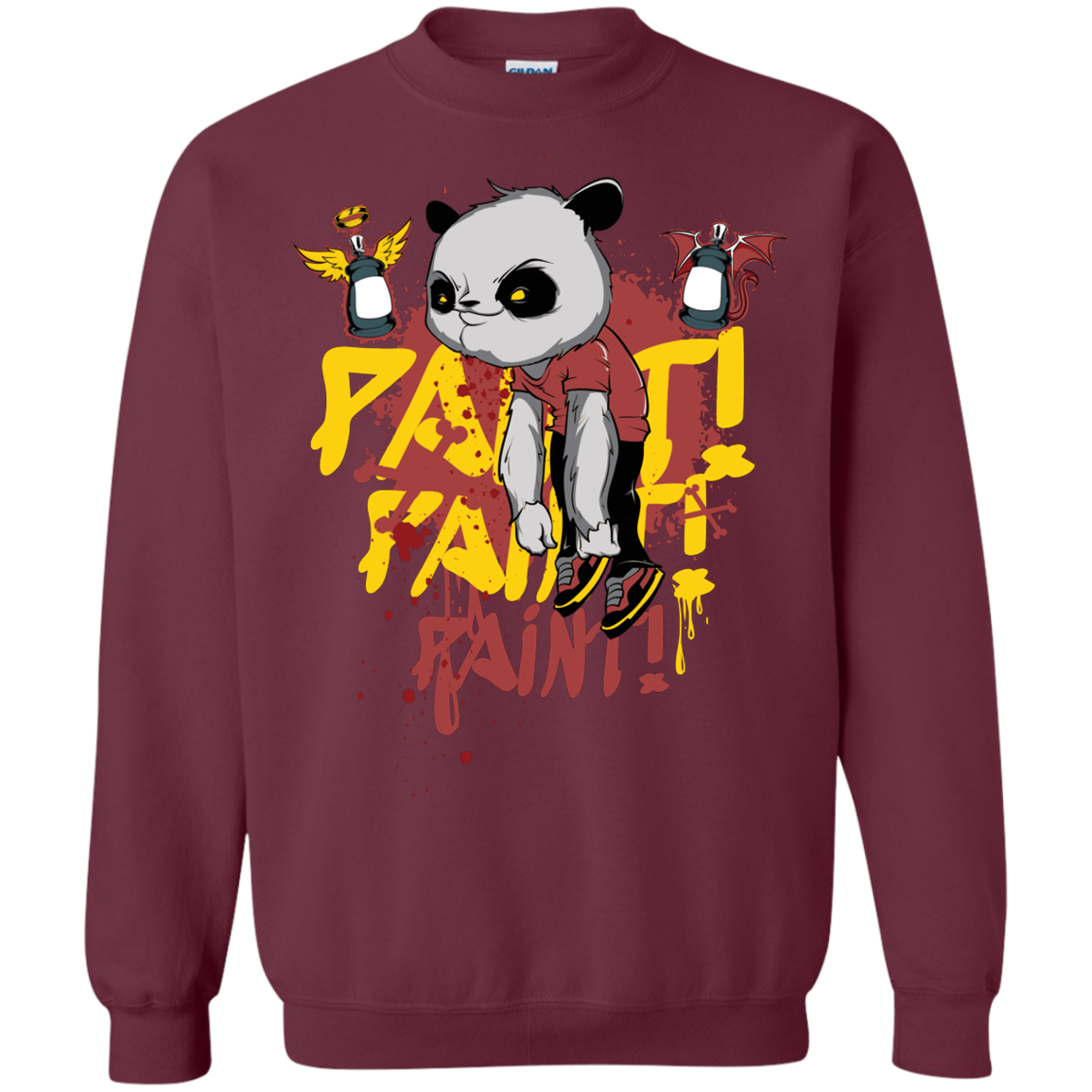 "PAINT PAINT PAINT" Crewneck Pullover Sweatshirt  8 oz.