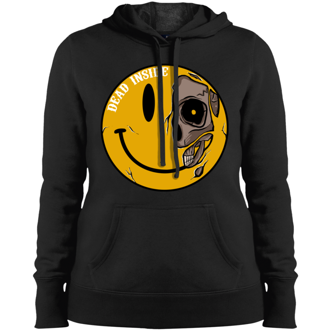 "DEAD INSIDE" Ladies' Pullover Hooded Sweatshirt