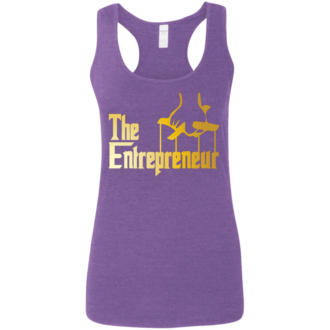 "HANDS OF AN ENTREPRENEUR Ladies' Softstyle Racerback Tank