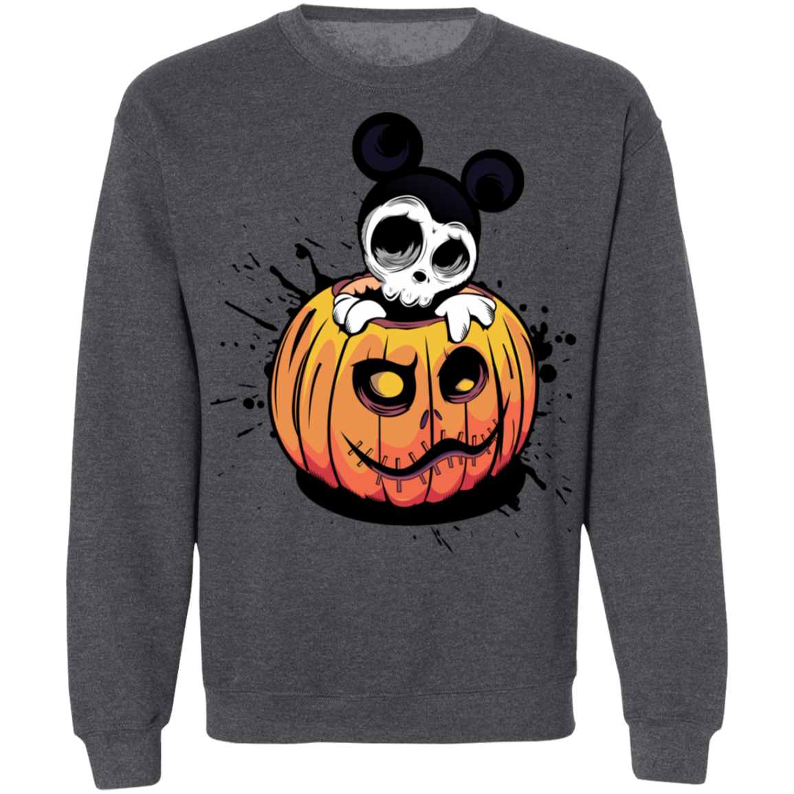 "HALLOWEEN MICKEY" Crewneck Pullover Sweatshirt  8 oz.