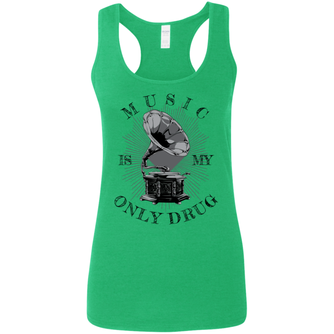 "MUSIC" Ladies' Softstyle Racerback Tank