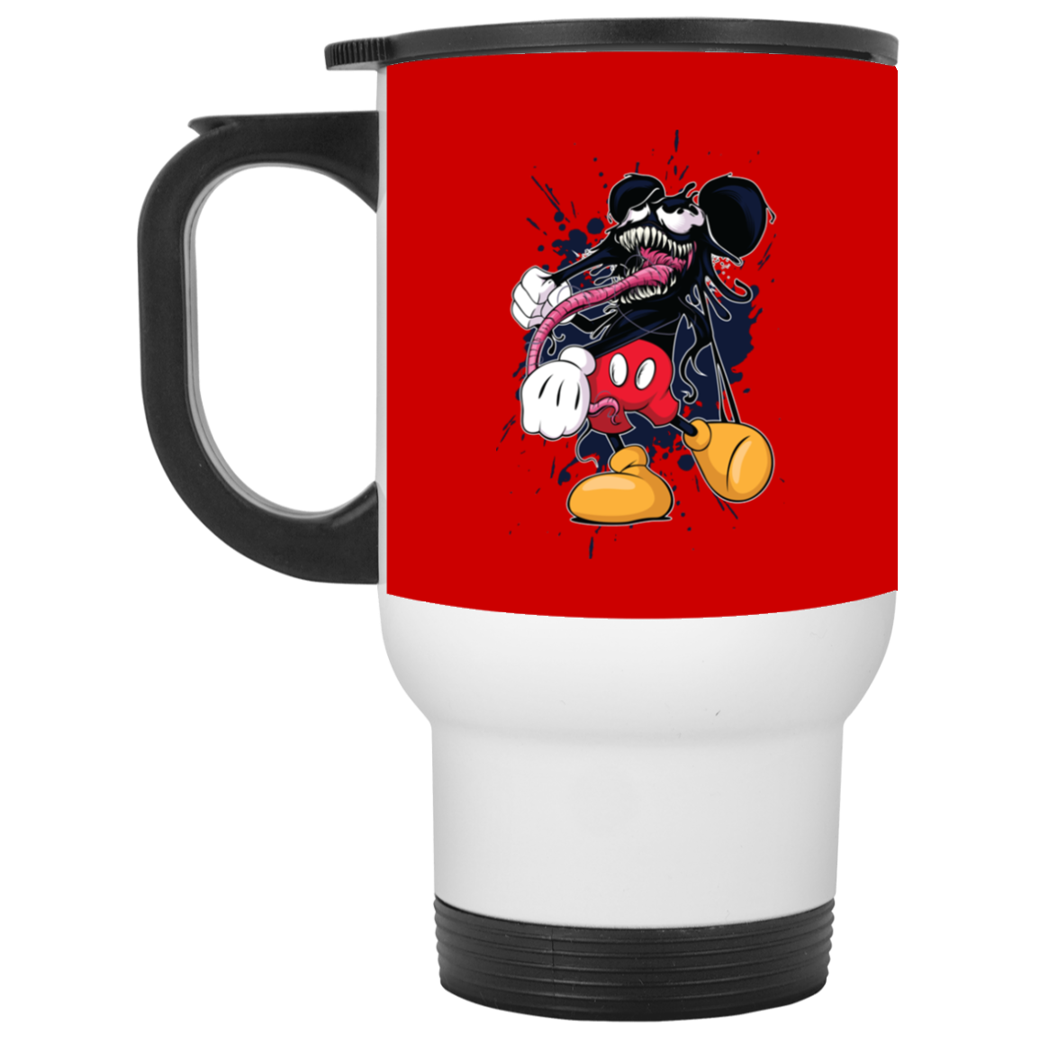 "VENOM MOUSE" White Travel Mug