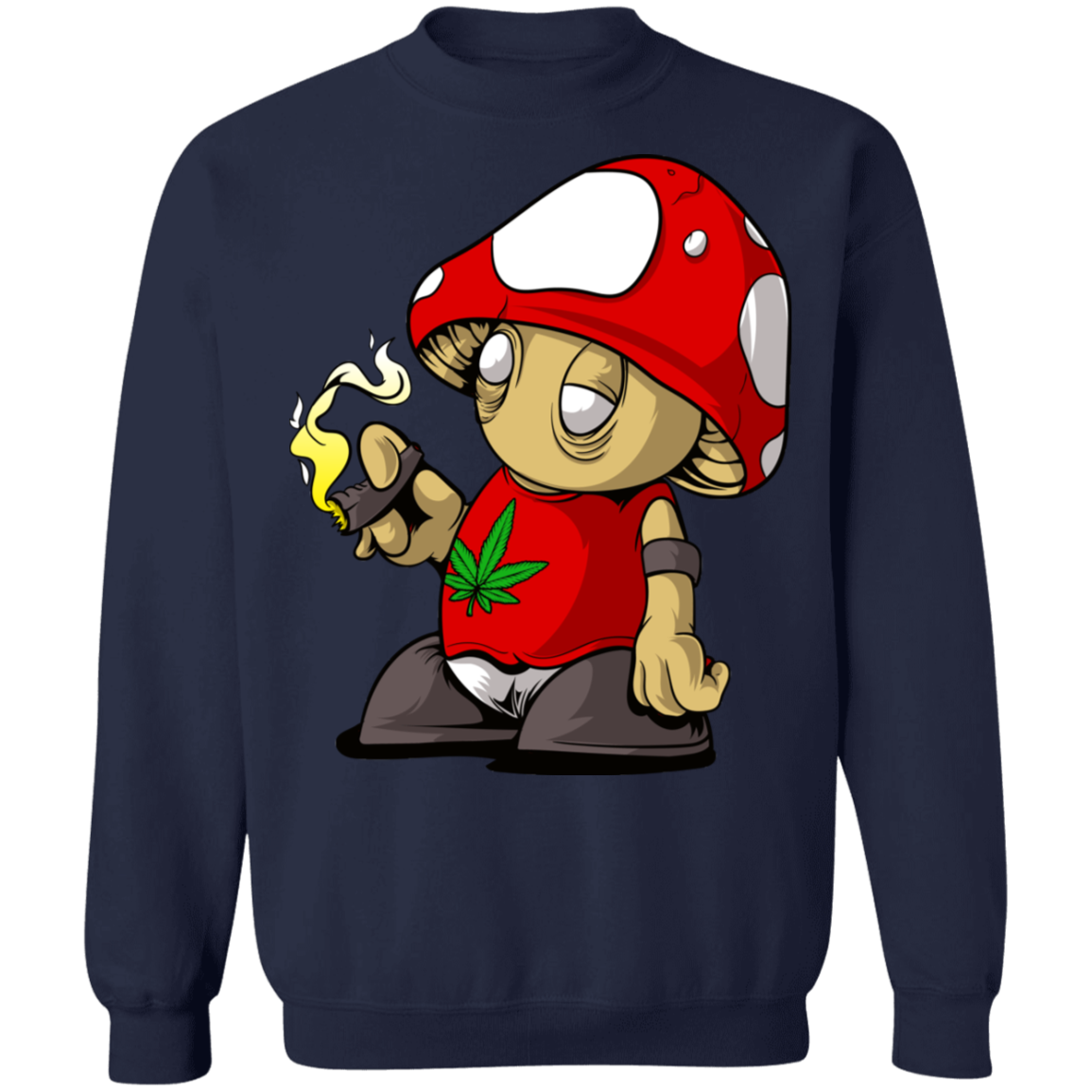 "MUSHROOM CLOUDS" Crewneck Pullover Sweatshirt  8 oz.