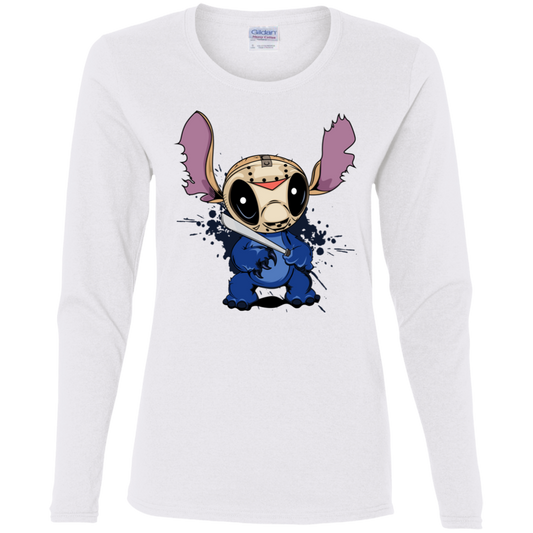 "KILLER STITCH" Ladies' Cotton LS T-Shirt