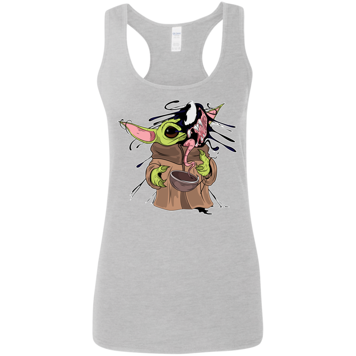 "BABY YODA VENOM" Ladies' Softstyle Racerback Tank