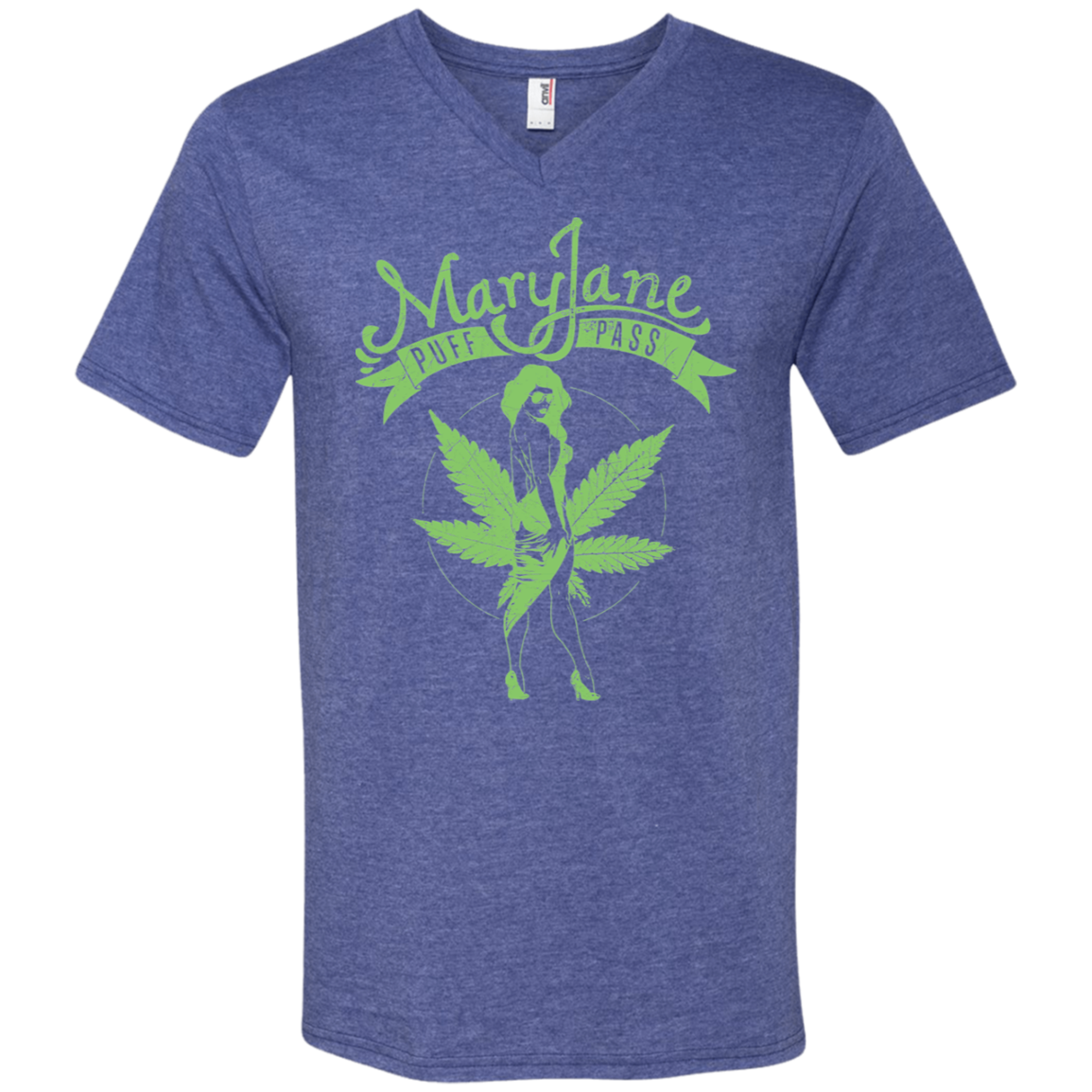 "MARY JANE" Men's Printed V-Neck T-Shirt