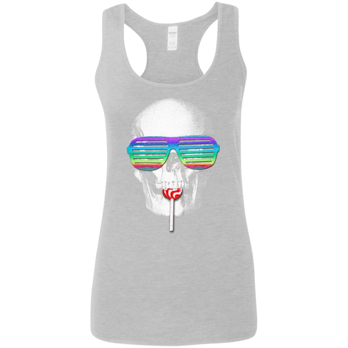 "SKITTLE POPS" Ladies' Softstyle Racerback Tank