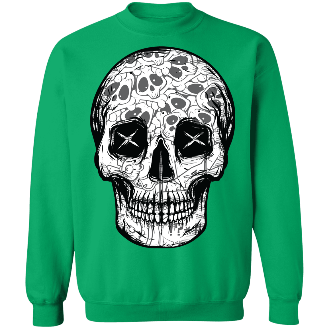 "SKULL HEADS" Crewneck Pullover Sweatshirt  8 oz.