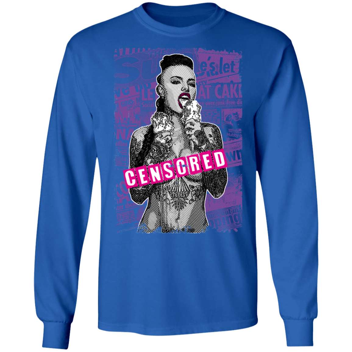 "CENSORED" LS Ultra Cotton T-Shirt