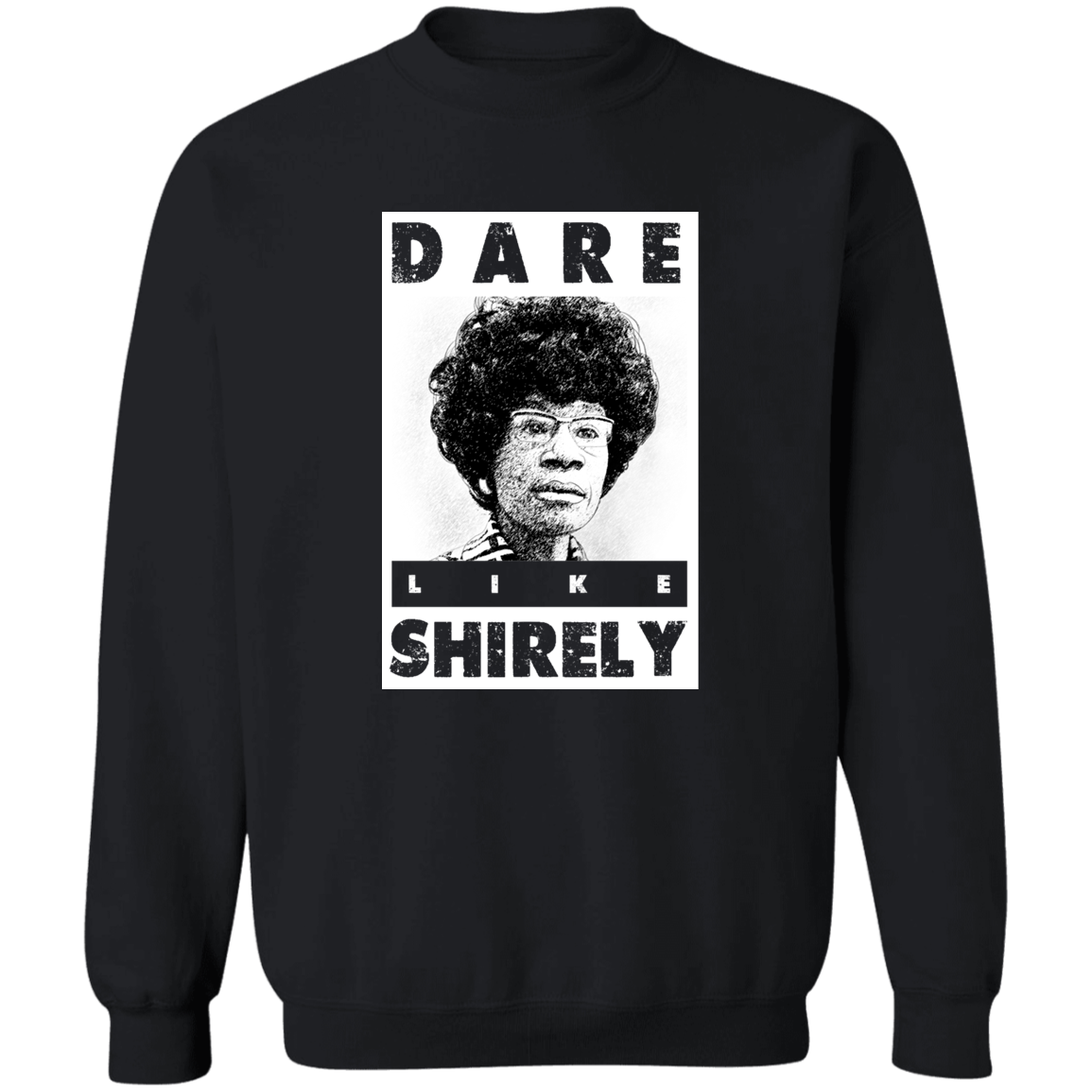 "LIKE SHIRELY" Crewneck Pullover Sweatshirt