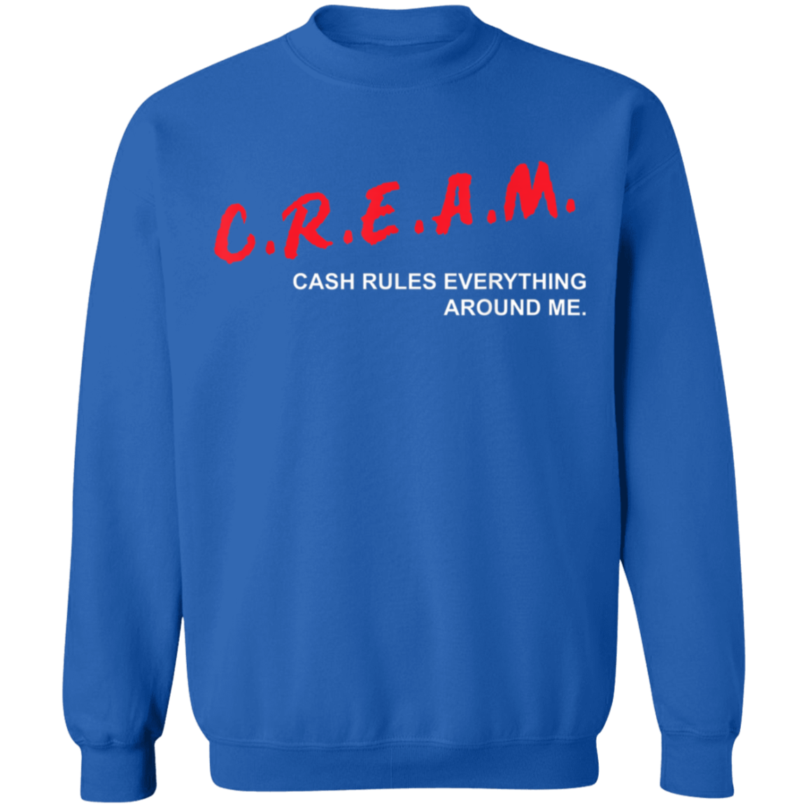 "CREAM" Crewneck Pullover Sweatshirt