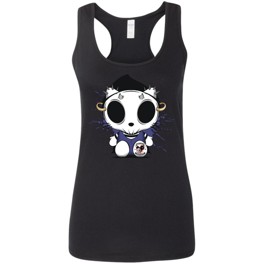 "KITTY SKULL" Ladies' Softstyle Racerback Tank