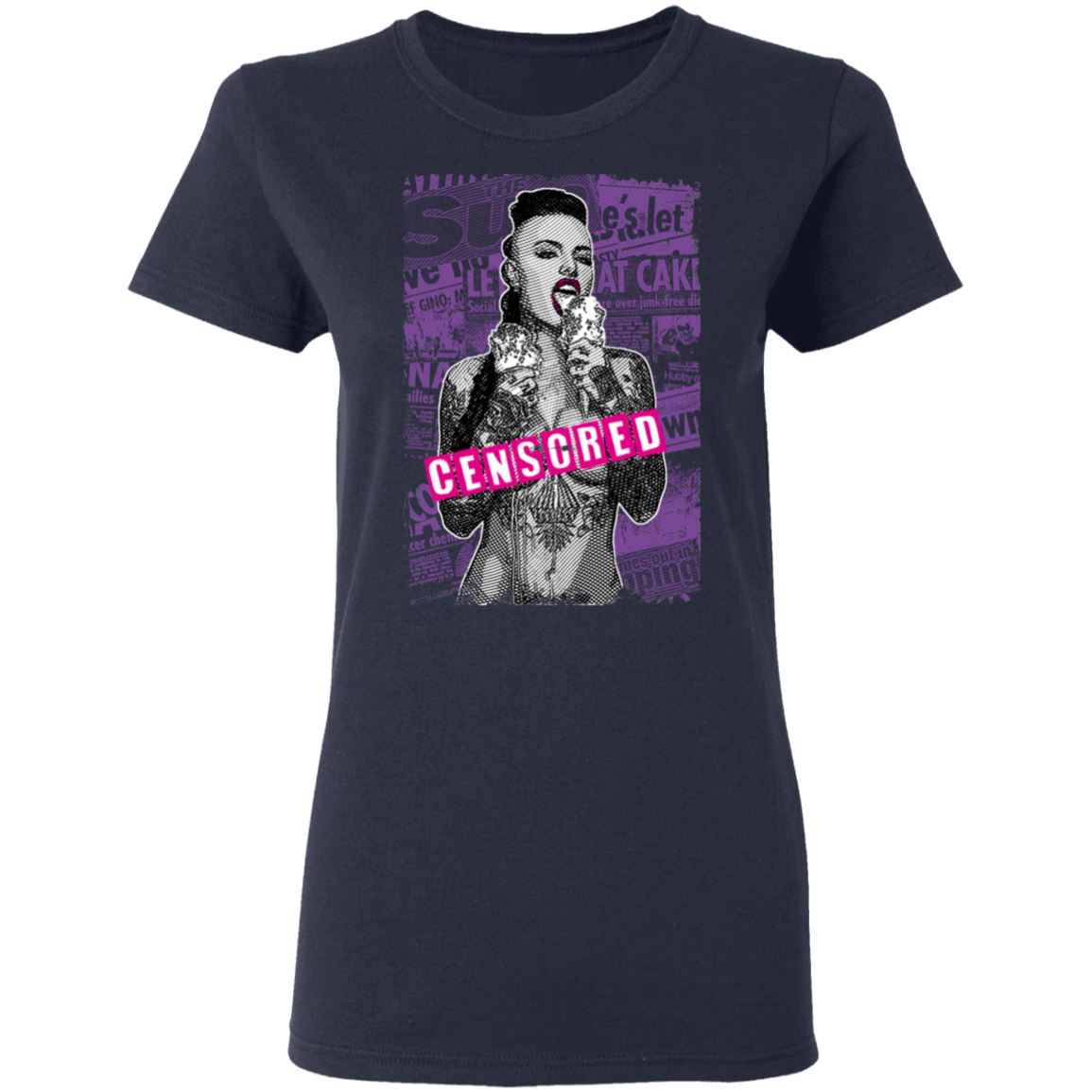 "CENSORED" Ladies' 5.3 oz. T-Shirt