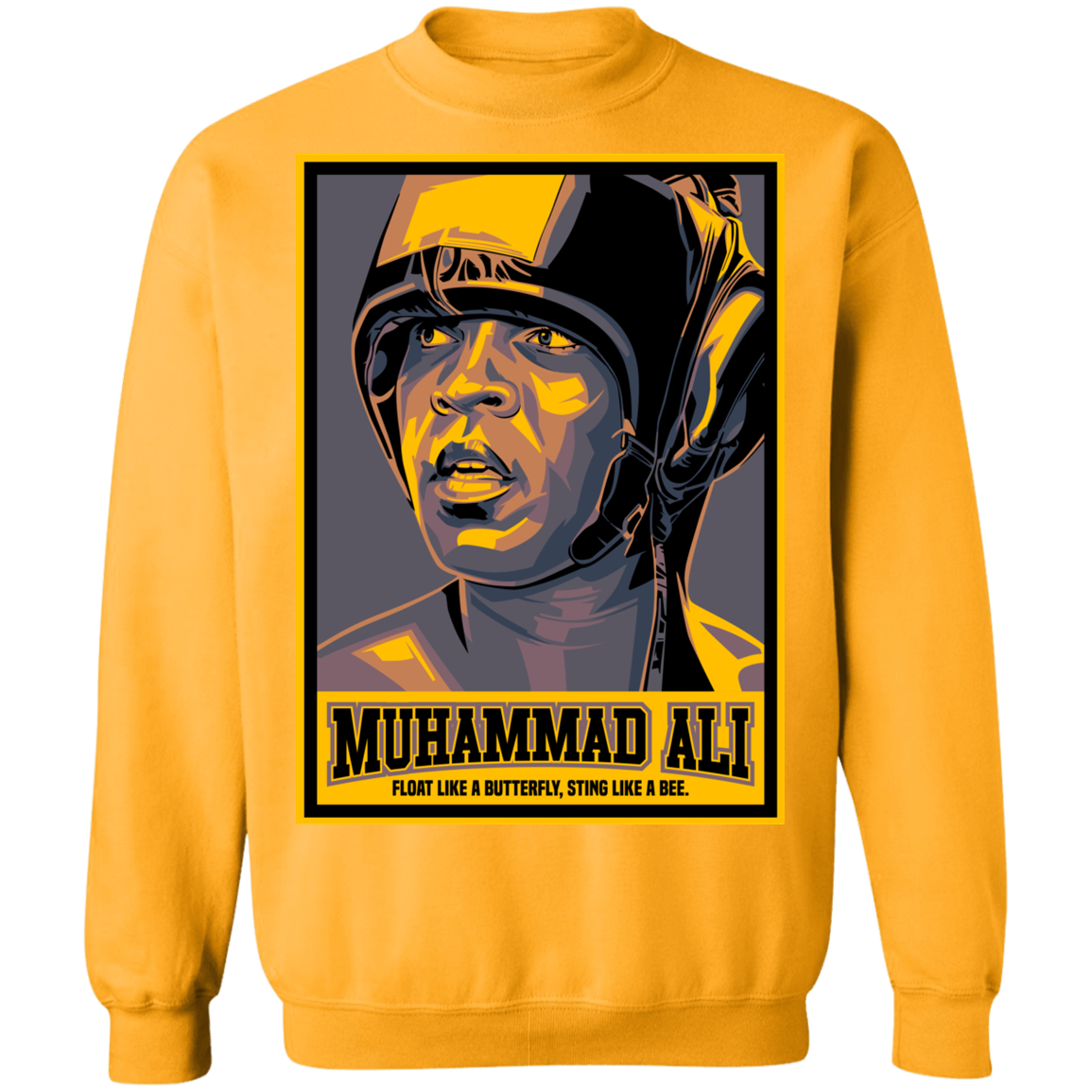 "FLOAT LIKE A BUTTERFLY" Crewneck Pullover Sweatshirt  8 oz.