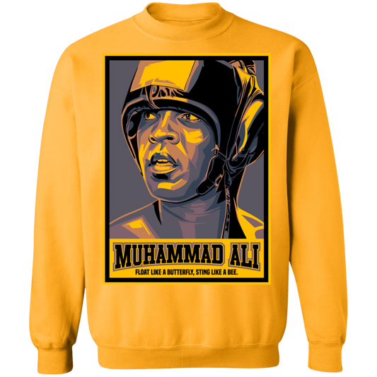 "FLOAT LIKE A BUTTERFLY" Crewneck Pullover Sweatshirt  8 oz.