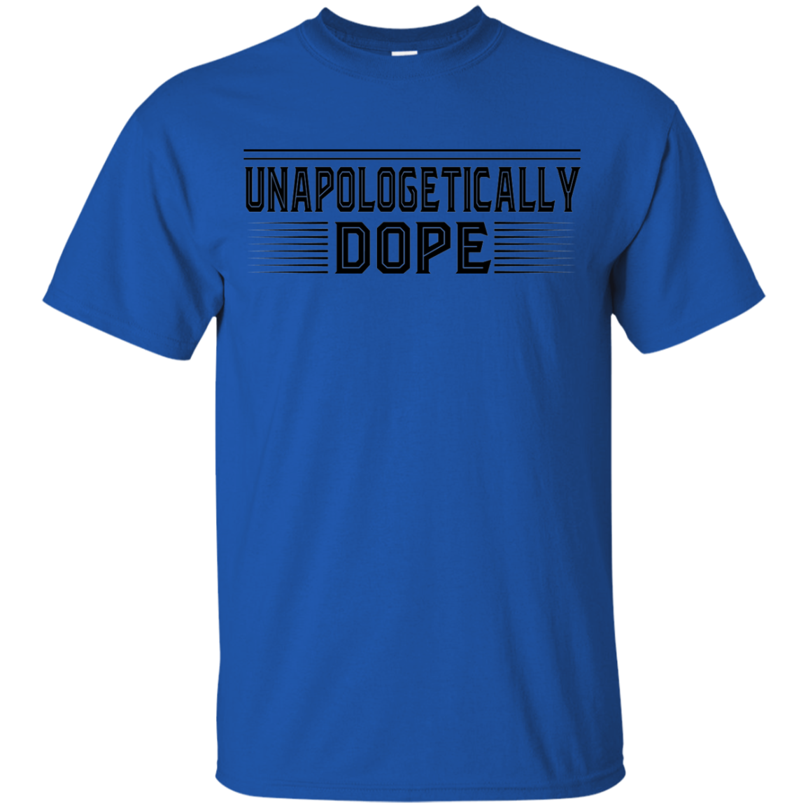 "UNAPOLOGETICALLY DOPE" Youth Ultra Cotton T-Shirt in black print