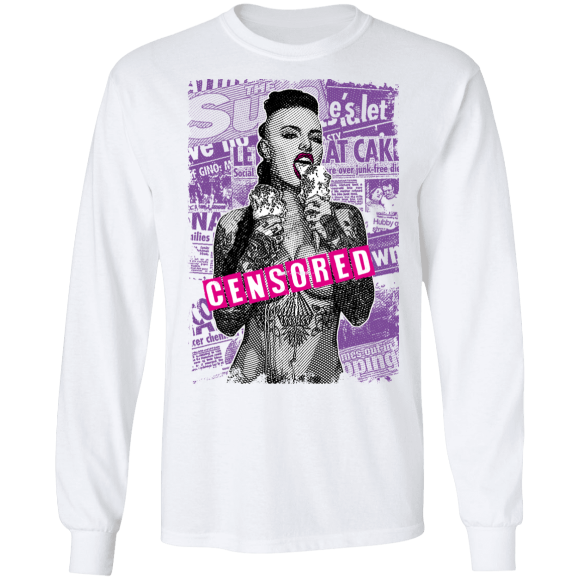 "CENSORED" LS Ultra Cotton T-Shirt