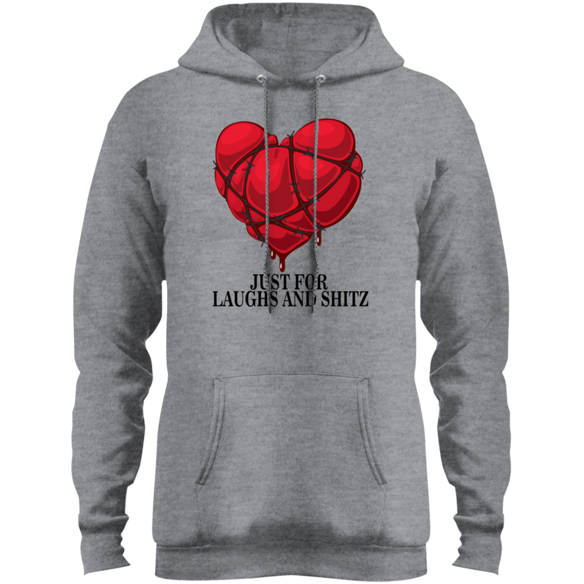 "MY BLOODY HEART" Men's Core Fleece Pullover Hoodie in