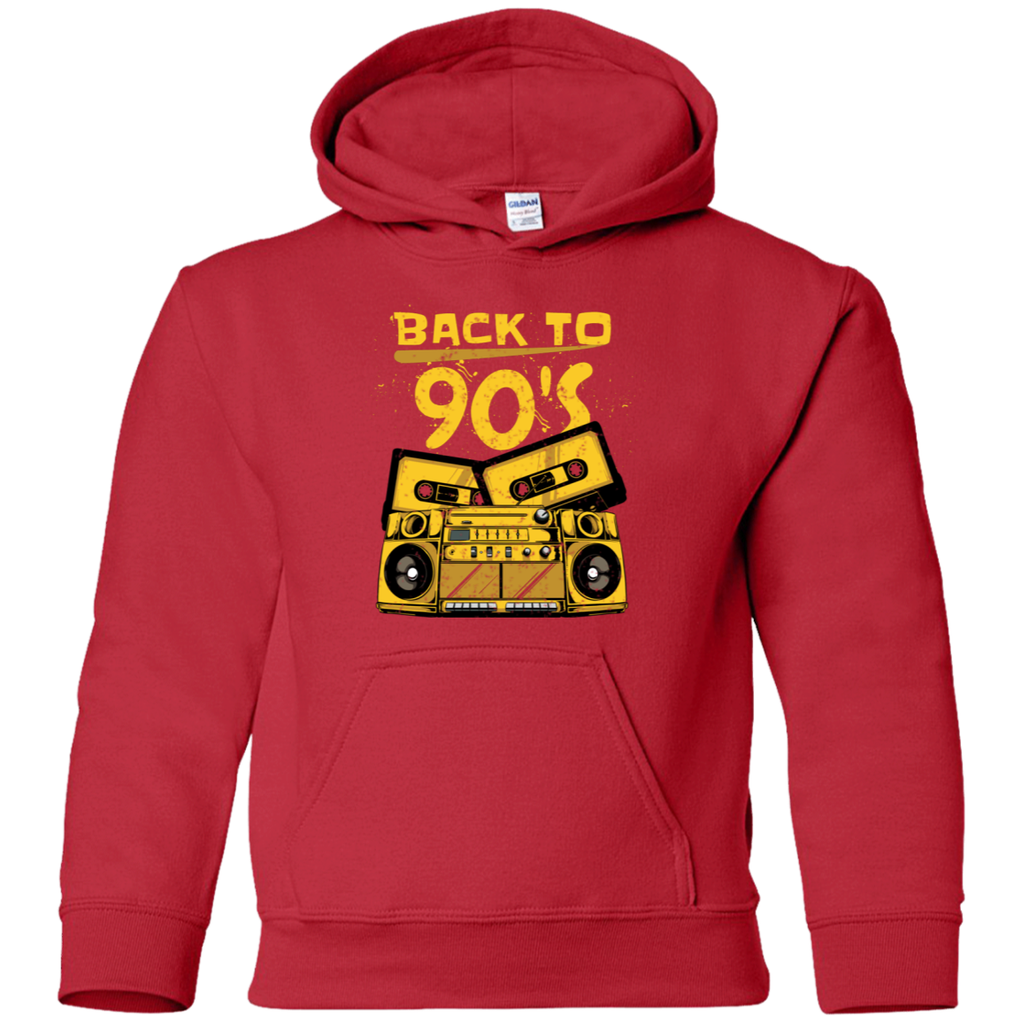 "BACK TO 90'S" Youth Pullover Hoodie